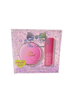 Too Faced Dream a Little Dream Lip Gloss/Blush Set-Pink Sherbert/Candy Cloud
